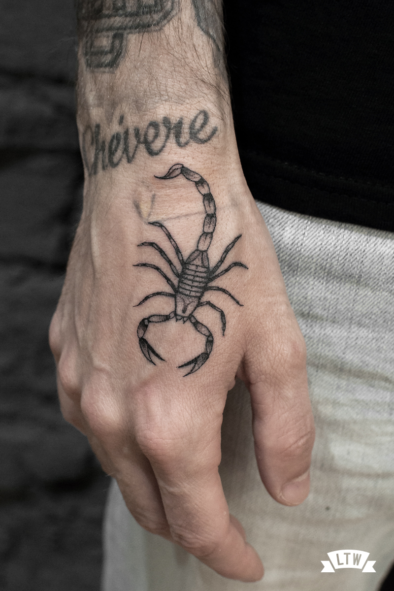 Scorpion tattooed by Dani Cobra