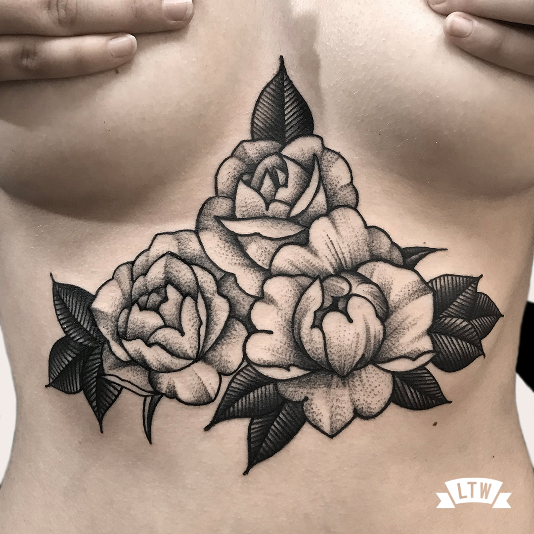 Roses tattooed by Andrés