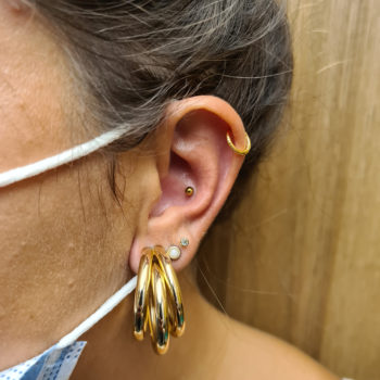 Conch in anodized gold